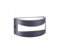 wonderlamp W-T000053 Aplique de Pared - Basic para Jardín, Terraza, Impermeable Ip54, Negro Antracita, Bombilla E27
