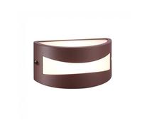 wonderlamp - Aplique de Pared para Exterior impermeable, para Jardín, Terraza, Garaje, color Marrón Óxido, Bombilla E27