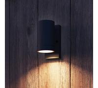 Aplique de exterior Calex Alba GU10, downlight, negro, sensor True