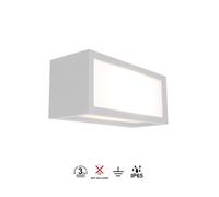 Mantra Iluminación. Modelo UTAH. Aplique de exterior fabricado en aluminio acabado en color blanco