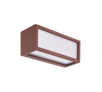 Aplique rectangular UTAH para exterior, acabado corten Mantra