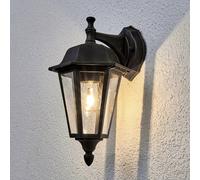 Aplique de exterior Lindby Lamina, portalámpara inferior, farol, E27