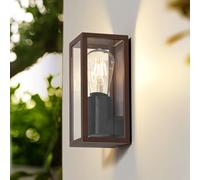 Aplique de exterior Lindby Robigus, color óxido, aluminio