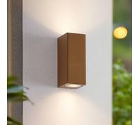 Lucande Lámpara de pared exterior Xava (Moderno) en Marrón hecho Aluminio (2 llamas, GU10) lámparas para aplique lámpara LED