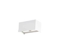 Aplique de exterior metal color blanco serie davos 20cm