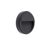 Aplique de exterior metal color gris serie lordelo 5.5cm