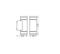 Aplique de exterior OSRAM ENDURA CLASSIC IVE, gris oscuro, IP65
