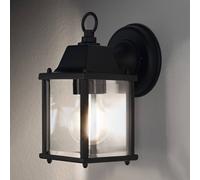OSRAM ENDURA Classic - Lámpara de exterior S E27, color negro, aluminio fundido a presión, cristal transparente, IP43, sin bombilla, apta para instalación en exteriores