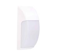 Aplique de exterior policarbonato color blanco serie area 13cm