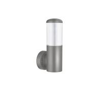 Aplique exterior azafran 1xe27 gris policarbonato 19,6x9,1x13,4 cm i
