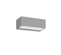 Aplique de exterior policarbonato color gris serie masala 23cm