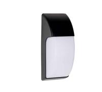 Aplique de exterior policarbonato color negro serie area 13cm