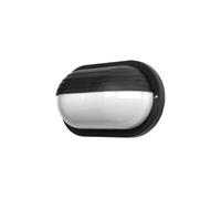Aplique de exterior policarbonato color negro serie canopus 26cm