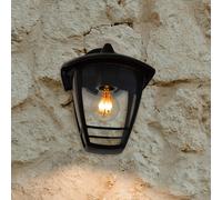Aplique de exterior SEGULA Antique down, negro, aluminio, E27