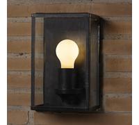 Aplique de exterior SEGULA Classic, acero inoxidable, negro, E27