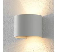 Aplique de pared Arcchio Zuzana, redondo, blanco, G9, 13 cm de ancho True