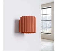 Aplique de pared Aura color rojo ocre
