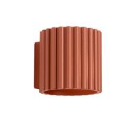 Aplique de pared Aura rojo ocre G9
