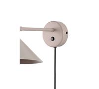 Aplique de pared Cannes de Globen Lighting, beige, Ø 20 cm