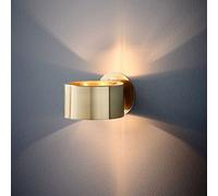 Aplique de Pared Cepillado de Arriba a Abajo, lámpara de Pared Moderna para Interiores, lámpara de Pared con Anillo cilíndrico E27, iluminación de Pared para Pasillo, Escalera, Dormitorio, mesita