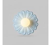 Aplique de Pared con Diseño de Pétalos de Flores, Lámpara de Pared Decorativa Moderna de Resina Y Policarbonato, Luminaria Led G4 de Montaje Empotrado de Colores, Iluminación Ambiental Estética para H