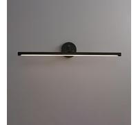 Aplique de Pared con Espejo Negro, lámpara Frontal, tocador baño Lineal, gabinete Cobre, Marco Ajustable, Imagen Minimalista, 40cm, 70cm(70cm)