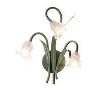 Aplique de pared con forma de flor de 3 luces Lámpara de pared con