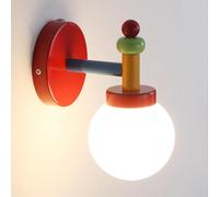 Aplique de Pared con Forma de Globo para habitación Infantil, Aplique nórdico, iluminación de Pared con Bola de Cristal, lámparas de Pared Modernas con cableado para Sala de Estar, Dormitorio