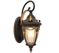 Aplique de Pared con Pantalla de Vidrio artístico, luz LED de Pared para Interiores y Exteriores, Accesorio de iluminación de Aluminio para Sala de Estar, Patio, Pasillo, Entrada, escaleras, porc