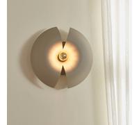 Aplique de pared Cycnus de AYTM, color topo, Ø 30 cm, enchufe, aluminio,