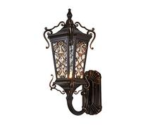 Aplique de Pared de Aluminio Impermeable para Exteriores nórdico, lámpara de Pared Retro, Escalera, Villa, Poste de Puerta, terraza, lámpara de Pared Exterior, luz E27 454 (Estilo: B)