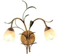Aplique de Pared de Cristal con diseño Floral, Estilo Vintage Dorado, para Cocina, sobre Lavabo, Doble Montaje en Pared, para baño, tocador, lámpara de Pared Antigua de Estilo rústico, para Dorm