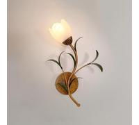 Aplique de Pared de Cristal con diseño Floral, Estilo Vintage Dorado, para Cocina, sobre Lavabo, Doble Montaje en Pared, para baño, tocador, lámpara de Pared Antigua de Estilo rústico, para Dorm