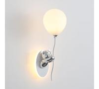 Aplique de Pared de Cristal con Forma de Oso para habitación Infantil. Lámpara de Pared con Forma de Globo, Ideal para niños, con Bombilla G9, Ideal para Dormitorio Infantil de niñas y niños.