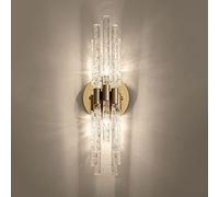 Aplique de Pared de Cristal de 1 o 2 lámparas, Apliques de Pared de Cobre, Tres Apliques Decorativos de Pared Te14, Apliques de Pared para Interiores, Apliques de Pared creativos
