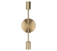 Aplique de Pared de latón Cepillado, E27 E26 Aplique de Pared Vintage, Lámpara de Pared Doble de 2 Luces para baño Cocina salón tocador Pasillo, Iluminación Interior de Estilo