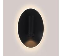 Aplique de Pared de Lectura LED con Interruptor, Aplique de Pared Ovalado, lámpara de Pared para cabecera, Apliques de Pared Ajustables, focos para cabecera, Sala de Estar, Dormitorio, Luces de n