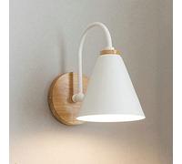 Aplique De Pared De Madera, Lámpara De Pared De Metal Moderna, Accesorio De Iluminación Para Cabecera, Lámparas De Lectura De Cabecera Para Dormitorio E27 Para Sala De Estar, Dormitorio, Mesita De Noc