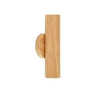 Aplique de pared de madera LED, accesorio de iluminación, 9,84 pulgadas, 14 vatios, luz de noche de madera blanca cálida para interiores, lámparas de pared con iluminación hacia arriba y hacia abajo