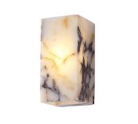 Aplique de pared de mármol Jadssox, lámpara de pared moderna, lámpara de pared LED con pantalla de alabastro, apliques cableados, iluminación de pared para sala de estar, dormitorio, comedor, decoraci