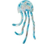 Aplique de Pared de una Medusa de Hierro en Azul 12x3x24 cm