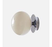 Aplique de Pared de Vidrio Moderno, lámpara de Pared artística de Metal con cableado, Globo de 7 Pulgadas para habitación Infantil, Dormitorio, Montaje en Pared Junto a la Cama.