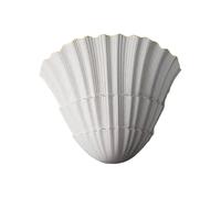 Aplique de pared de yeso Seashell Lámpara de pared con forma de concha vintage Decoraciones de pared elegantes Lámpara de pared for dormitorio Comedor Escalera Pasillo Pasillo Decoración(23.6cm)