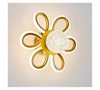 Aplique de Pared Dorado, lámpara de Pared LED con Forma de Flor, lámpara de Pared Globo, Apliques cableados Modernos, lámpara de araña