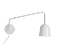 Aplique de pared Dyberg Larsen Manchester, blanca, saliente 45 cm