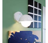 Aplique de pared Dyberg Larsen Rose blanco brillante