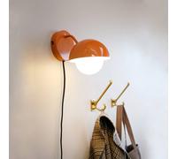 Aplique de pared Dyberg Larsen Rose naranja brillante