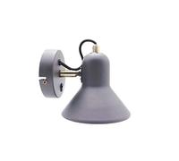 APLIQUE DE PARED E27 VINTAGE TULIPA METÁLICA. Disponible en azul, blanco y gris oscuro. Aplique para interior con foco orientable. (GRIS OSCURO)