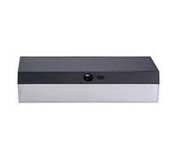 Aplique de pared edm 31833 negro policarbonato abs 4 w 500 lm solar (3