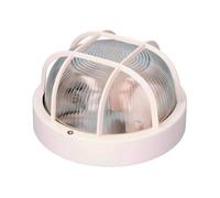 Aplique de pared edm 34352 tarragona blanco cristal plástico 40 w e27